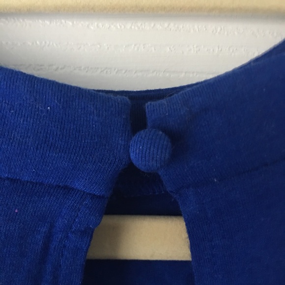 Express High-Neck Blue Dress - Picture 4 of 5